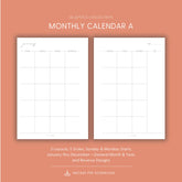 JOYFUL Monthly Calendar A