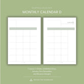 JOYFUL Monthly Calendar D