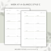 JOYFUL WEEK AT-A-GLANCE | Style C