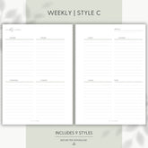 JOYFUL WEEKLY | Style C | Squared