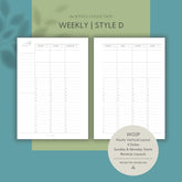 JOYFUL Weekly | Style D | Vertical Hourly
