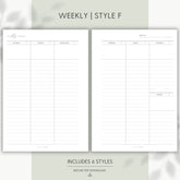 JOYFUL WEEKLY | Style F | Vertical