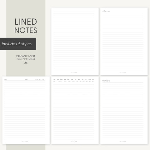 Lined Notes