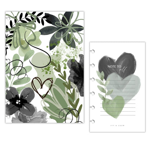 Dashboard | Floral Medley | Green & Black
