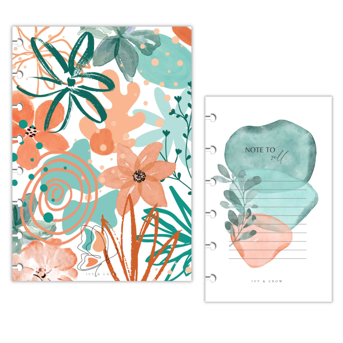 Dashboard | Floral Medley | Teal & Orange