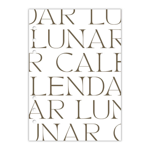 Lunar Calendar Dashboard | Lunar Text