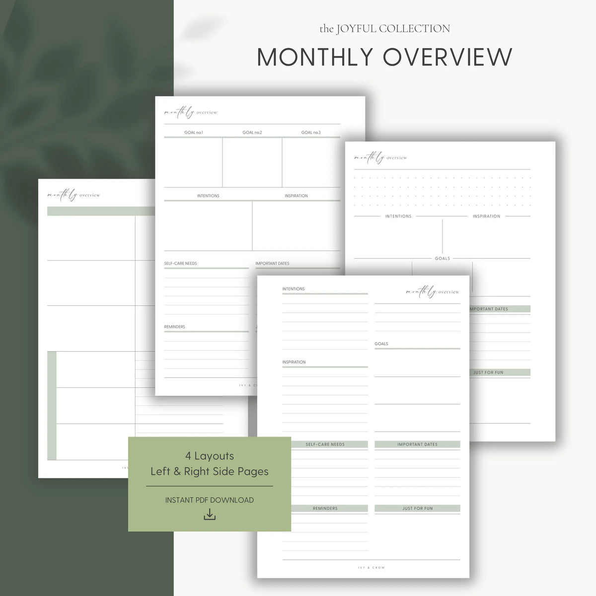 JOYFUL Monthly Overview