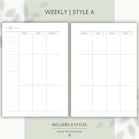 JOYFUL WEEKLY | Style A | Vertical