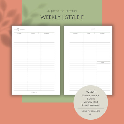 JOYFUL Weekly | Style F | Vertical