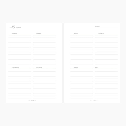 JOYFUL Weekly | Style C | Squared