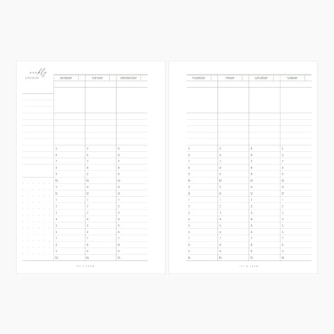 JOYFUL Weekly | Style D | Vertical Hourly