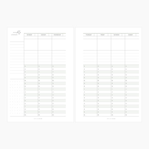 JOYFUL Weekly | Style D | Vertical Hourly