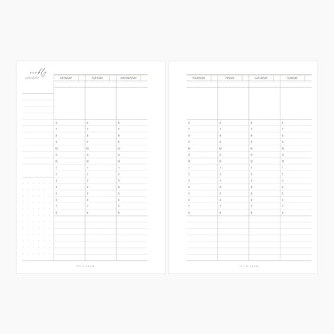 JOYFUL Weekly | Style D | Vertical Hourly