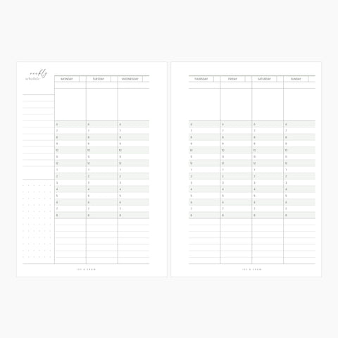 JOYFUL Weekly | Style D | Vertical Hourly