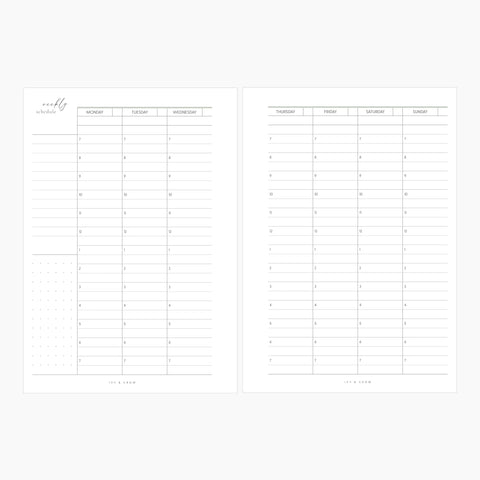 JOYFUL Weekly | Style E | Vertical 1/2 Hour