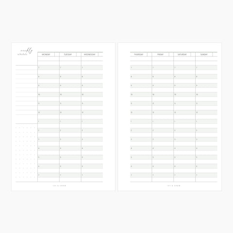 JOYFUL Weekly | Style E | Vertical 1/2 Hour