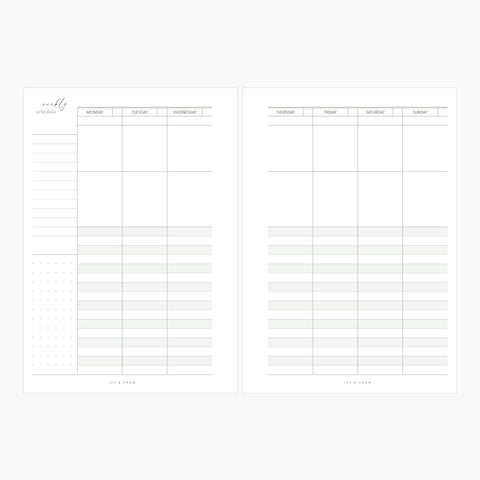 JOYFUL Weekly | Style E | Vertical 1/2 Hour