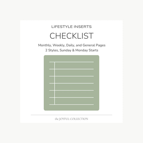 JOYFUL Checklist