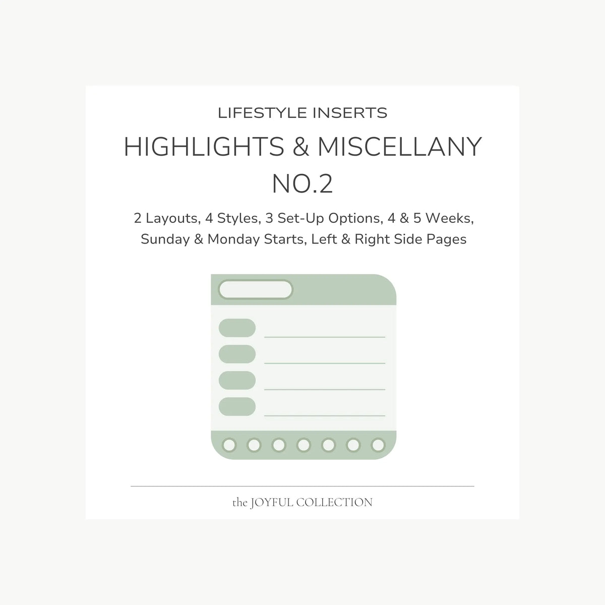 JOYFUL Highlights and Miscellany No.2