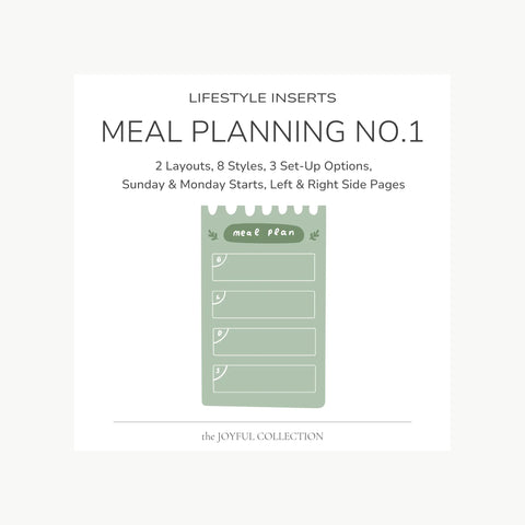 JOYFUL Meal Planning No.1