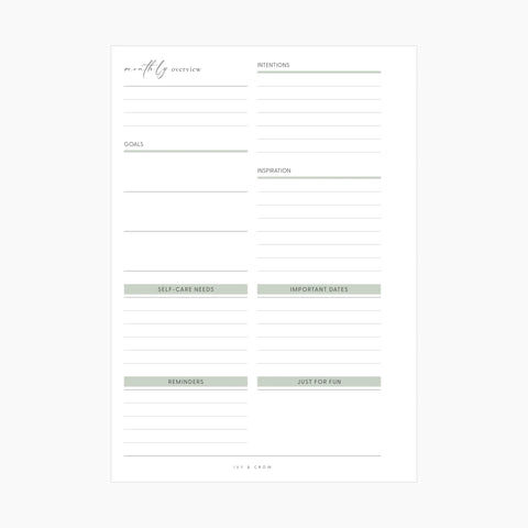 JOYFUL Monthly Overview