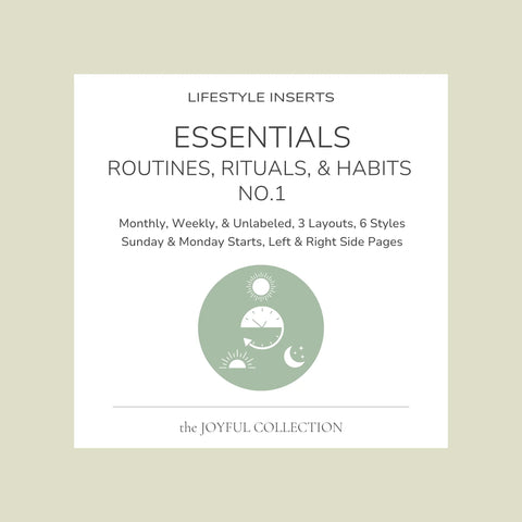 JOYFUL Essentials Routines, Rituals, and Habits No.1