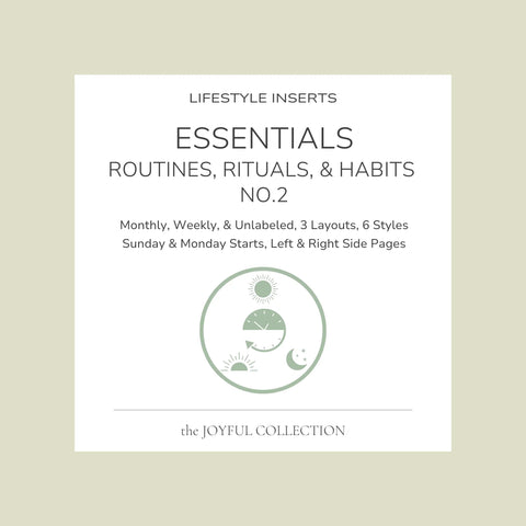 JOYFUL Essentials Routines, Rituals, and Habits No.2