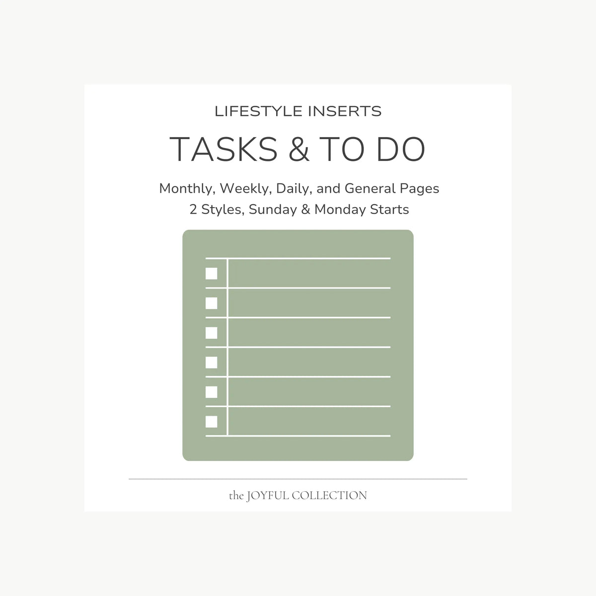 JOYFUL Tasks and To Do