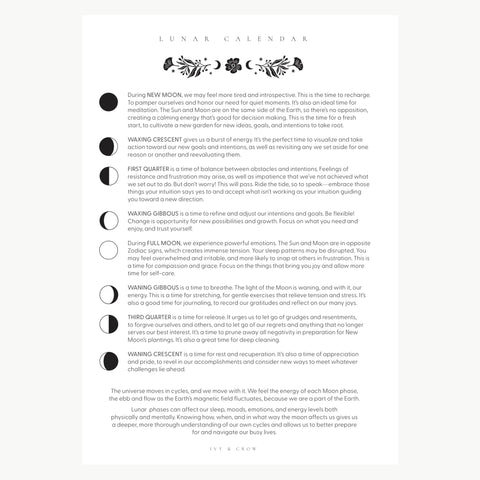 2026 Lunar Calendar | Black and White Moth | TOP