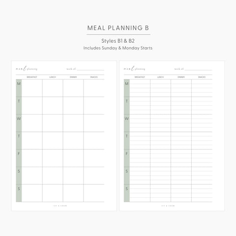JOYFUL Meal Planning