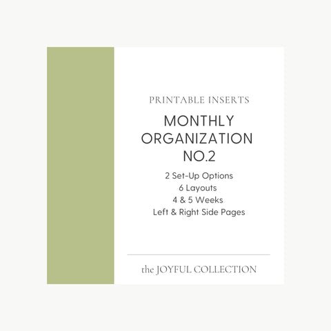 JOYFUL Monthly Organization No.2