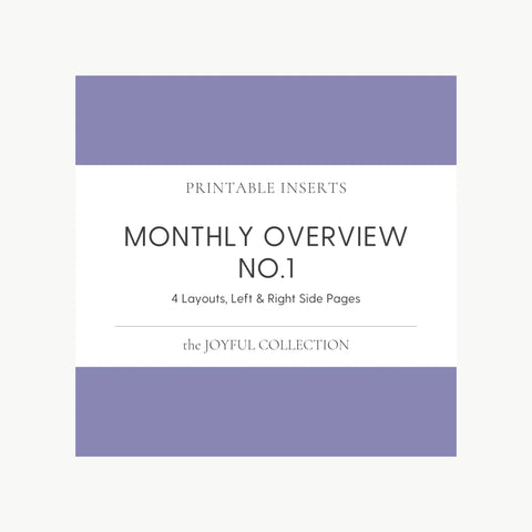 JOYFUL Monthly Overview No.1