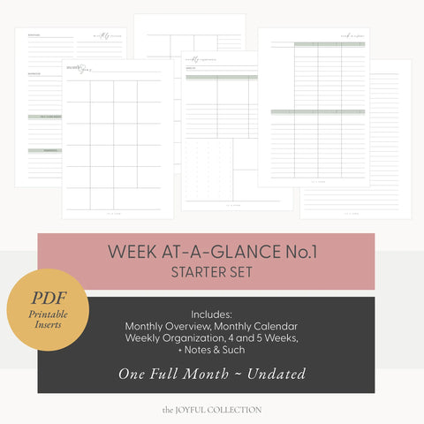 JOYFUL Week At-A-Glance No.1 Starter Set