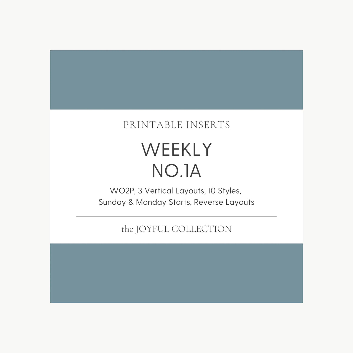 JOYFUL Weekly No.1A | Vertical