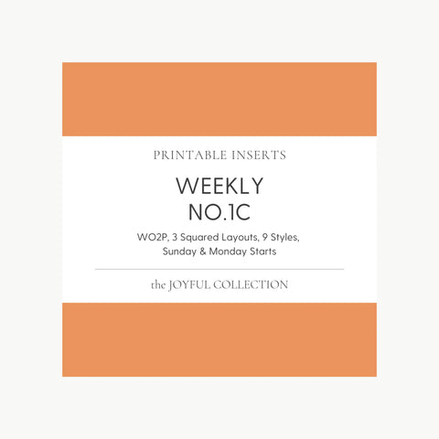 JOYFUL Weekly No.1C | Squared