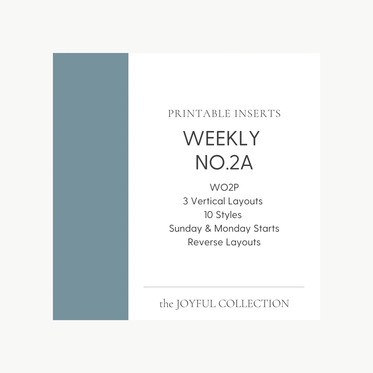 JOYFUL Weekly No.2A | Vertical