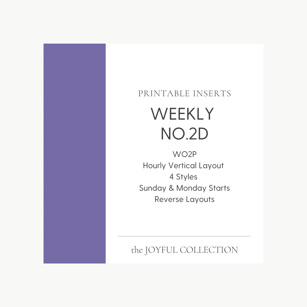 JOYFUL Weekly No.2D | Vertical Hourly