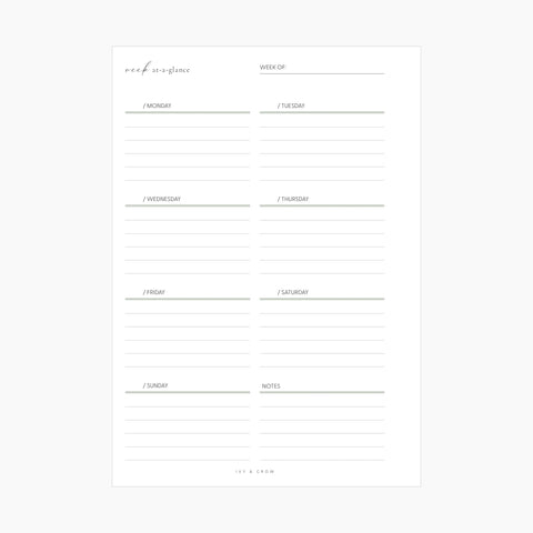 JOYFUL Week At-A-Glance | Style C