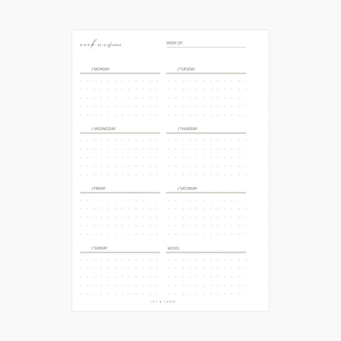 JOYFUL Week At-A-Glance | Style C