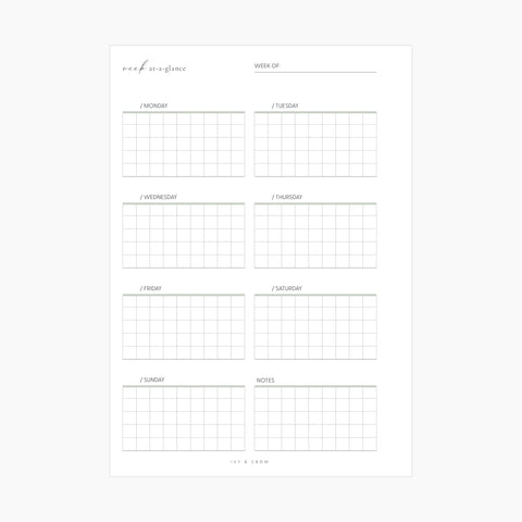 JOYFUL Week At-A-Glance | Style C