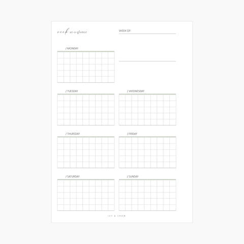 JOYFUL Week At-A-Glance | Style C