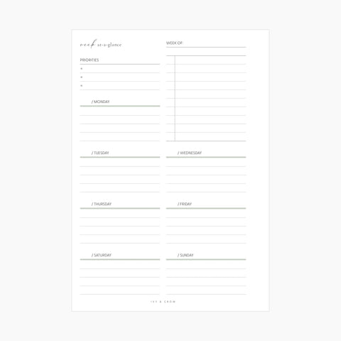 JOYFUL Week At-A-Glance | Style C