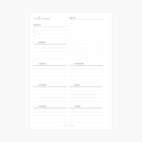 JOYFUL Week At-A-Glance | Style C