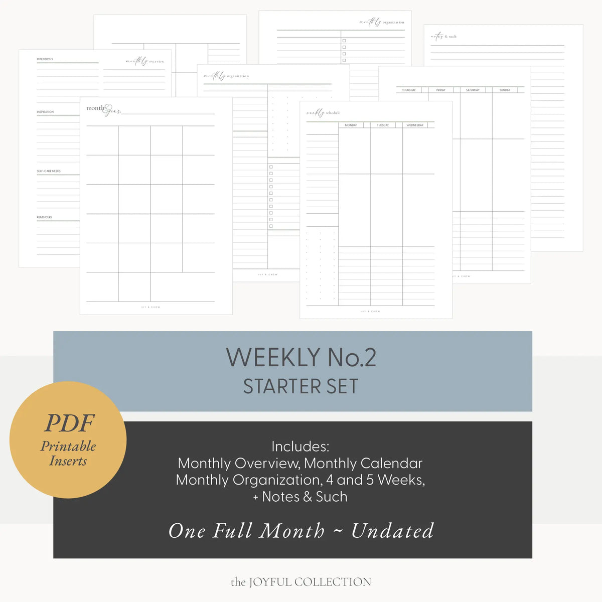 JOYFUL Weekly No.2 Starter Set