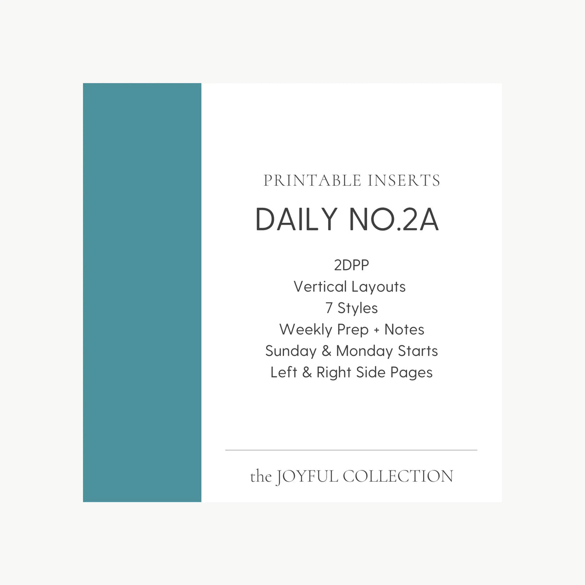 JOYFUL Daily No.2A | 2DPP