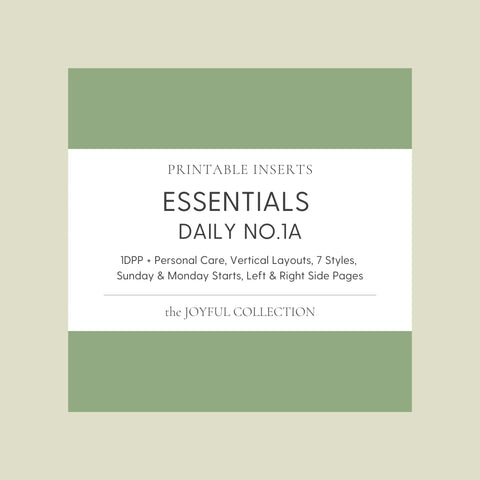 JOYFUL Essentials Daily No.1A